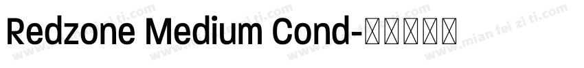 Redzone Medium Cond字体转换